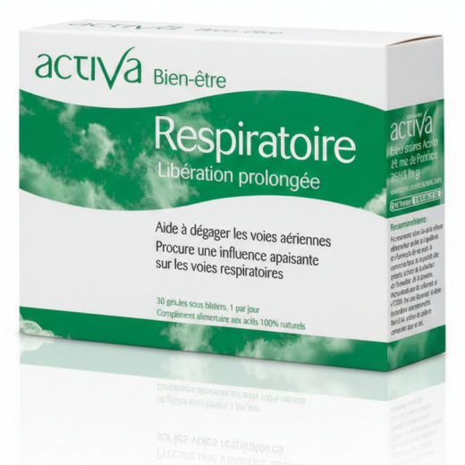 BIEN-ÊTRE RESPIRATOIRE - 30 gél. - Toux et Bronches - ACTIVA