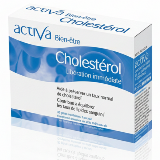 BIEN-ÊTRE CHOLESTÉROL 30 gél. - Équilibre Lipidique Cardiaque - ACTIVA