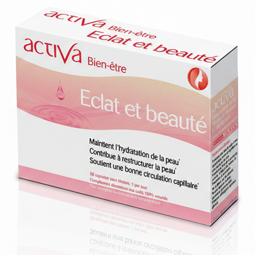 BIEN-ÊTRE ÉCLAT ET BEAUTÉ - 30 gél. - Hydratation Peau - ACTIVA
