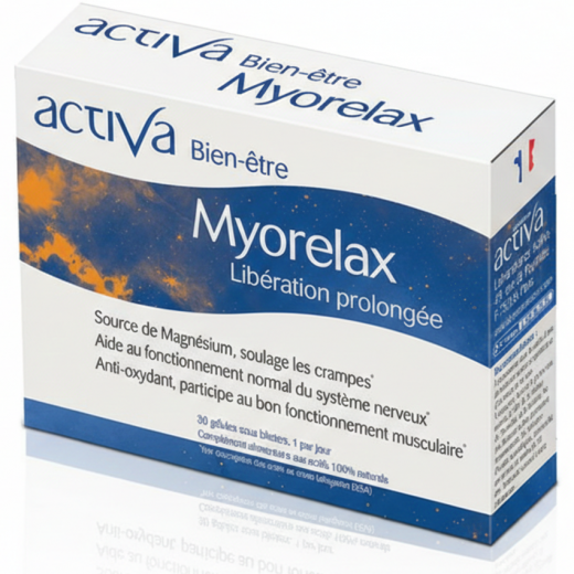 BIEN-ÊTRE MYORELAX - 30 gél. - Crampes et Contractures - ACTIVA