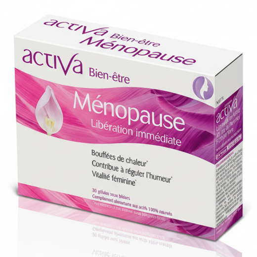 BIEN-ÊTRE MÉNOPAUSE - 30 gél. - Bouffées de Chaleur - ACTIVA