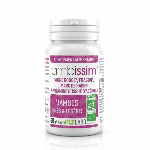 JAMBISSIM BiO - 60 gél. - Circulation et Jambes Légères - LT Labo