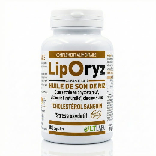 LIPORYZ - 180 caps - Cholestérol et Équilibre Lipidique - LT Labo