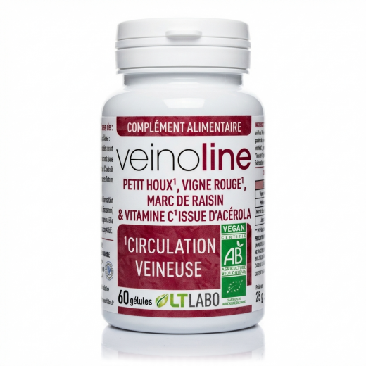 VEINOLINE Bio - 60 gél. - Confort Circulatoire Jambes Légères- LT LABO