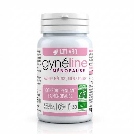 GYNELINE MÉNOPAUSE BiO - 30 gél. - Confort Féminin - LT Labo