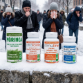 Lot Hiver - 4 produits - Moringa poudre., spiru, EPP, Vit. C, Lt LAbo