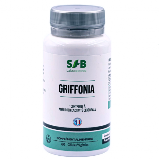 GRIFFONIA - 99 mg de 5-HTP - 60 gél. - Sommeil et Moral - SFB