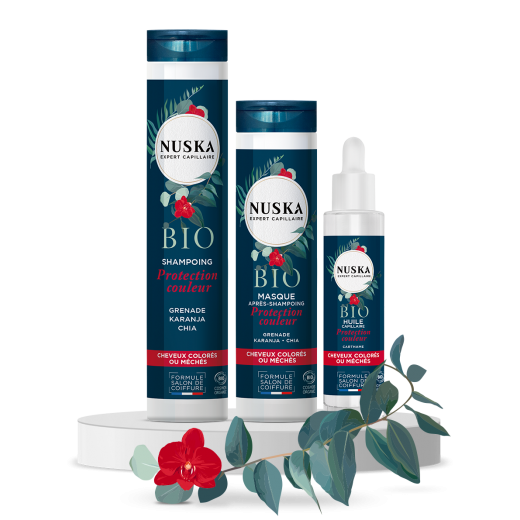 -Routine PROTECTION COULEUR (Shampoing + Masque + Huile) - NUSKA