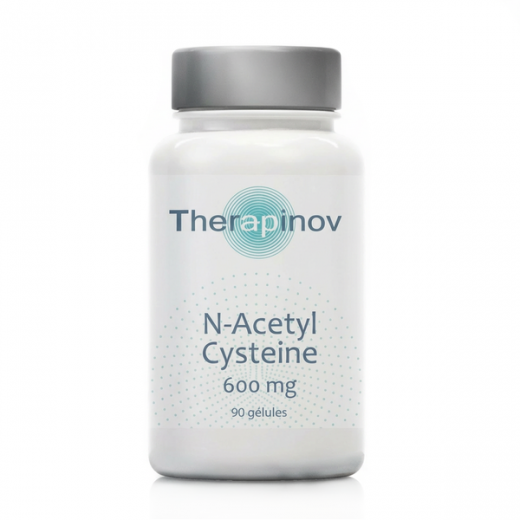 N-ACÉTYL CYSTEINE 600 mg - Respiration, Antioxydant - Therapinov