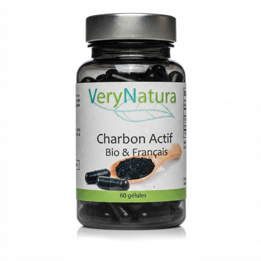 CHARBON VÉGÉTAL ACTIVÉ BIO - 60 Gélules - Digestion - VeryNatura