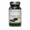 CHARBON VÉGÉTAL ACTIVÉ BIO - 60 Gélules - Digestion - VeryNatura