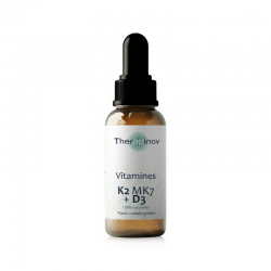 VITAMINE D3 + K2 MK7 (100% Naturelle) - Os & Immunité - Therapinov