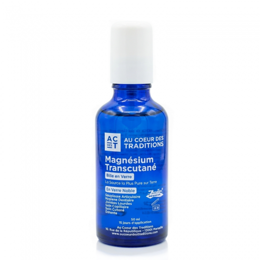 HUILE SÈCHE MAGNÉSIUM  roll on Zechstein 50 ml - AU COEUR DES TRADITIONS