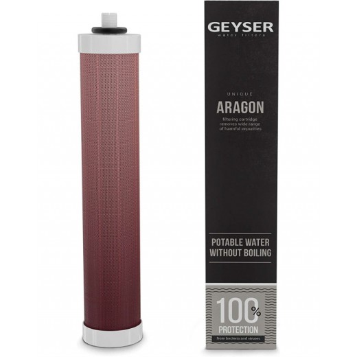 CARTOUCHE ARAGON AQUA sur évier - Filtration extrême revitalisation - Geyser