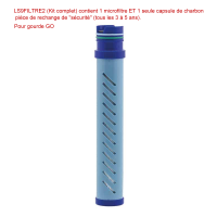 Filtres Rechange LifeStraw GO : Membrane & Charbon - LIFESTRAW