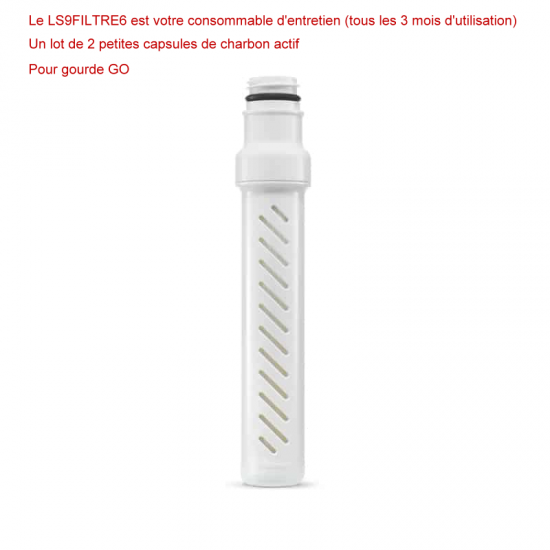 Filtres Rechange LifeStraw GO : Membrane & Charbon - LIFESTRAW