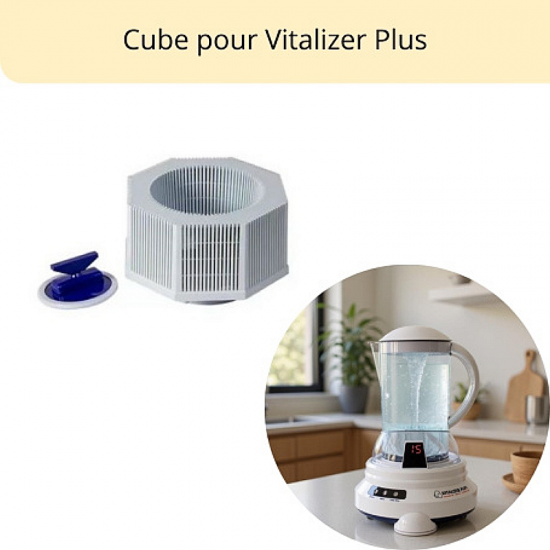 CUBE pour VITALIZER PLUS - Recharge Minéraux & Dynamisation LEAU-LAVIE
