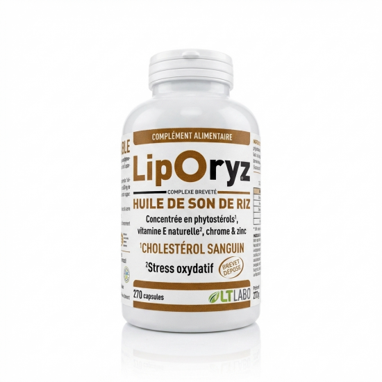 LIPORYZ 270 capsules - Cholestérol Équilibre Cardiovasculaire - LT Labo