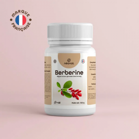 BERBÉRINE 380 mg - 60 gel  Glycémie, Équilibre Intestinal - Néo-Nat