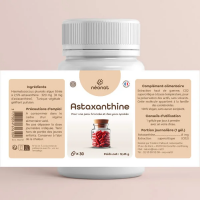 ASTAXANTHINE 8 mg (30 gélules) - Anti-Oxydant Yeux - Néo-Nat