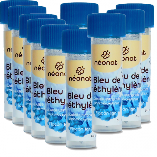 BLEU DE MÉTHYLÈNE x 10 - Poudre 1gr - Qualité USP Pureté 99% - Néo-Nat