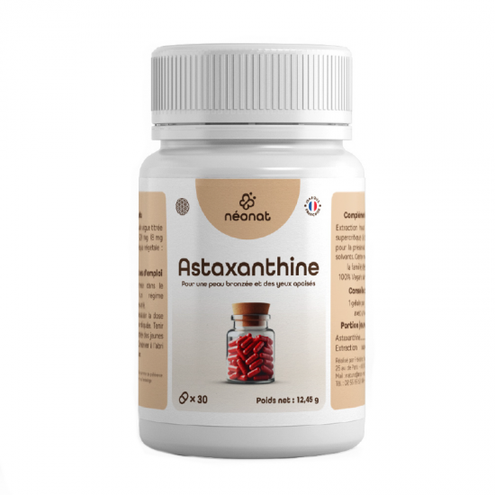 ASTAXANTHINE 8 mg (30 gélules) - Anti-Oxydant Yeux - Néo-Nat