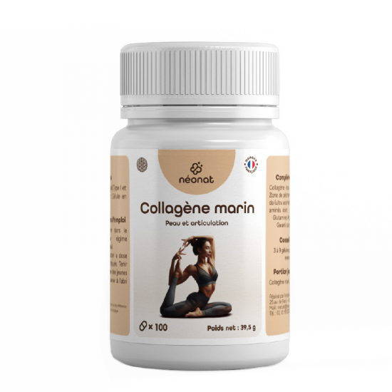 COLLAGÈNE MARIN 100 Gélules - Articulations & Peau - Néo-Nat