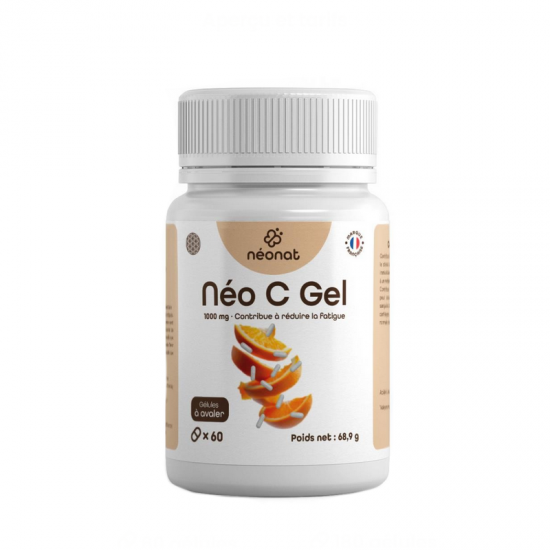 NÉO C GEL Vitamine C 1000 mg 180 Gélules - Fatigue - Néo-Nat
