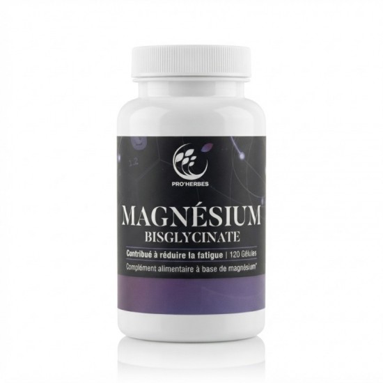 MAGNÉSIUM BISGLYCINATE 120 gélules - Stress - ProHerbes