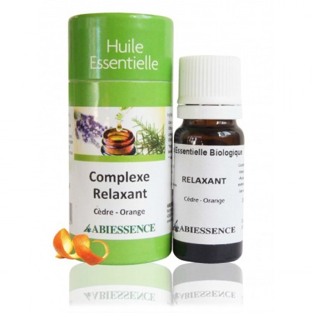 RELAXANT CEDRE ORANGE 10ml complexe diffuseur - Abiessence