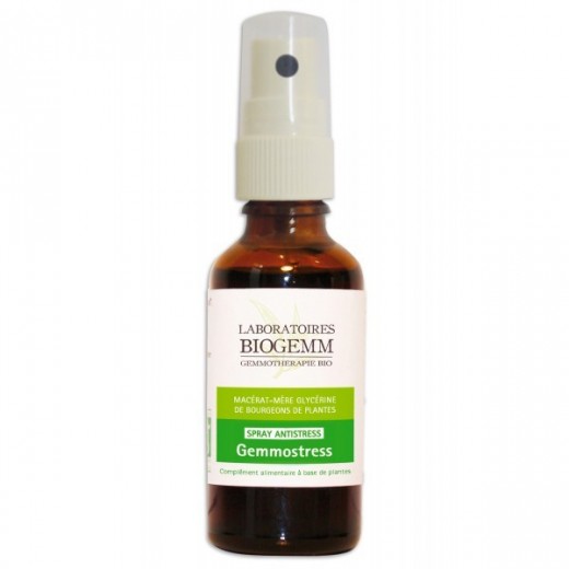 GEMMOSTRESS Spray - Gestion du Stress et Anxiété - Bourgeons - Biogemm