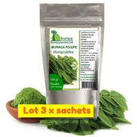 MORINGA - Poudre de feuilles - lot de 3 sachets - moringa oleifera