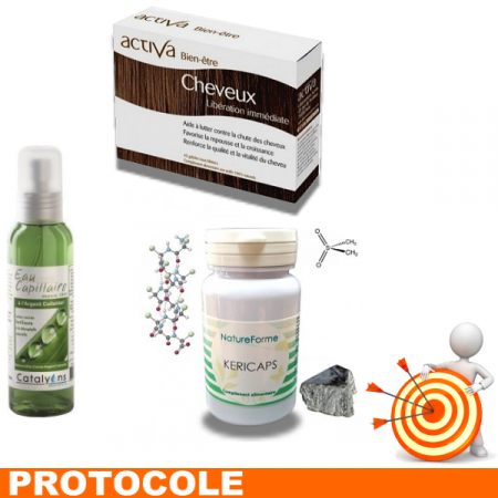 CHEVEUX 2 Protocole de traitement - Lutte contre la chute des cheveux.