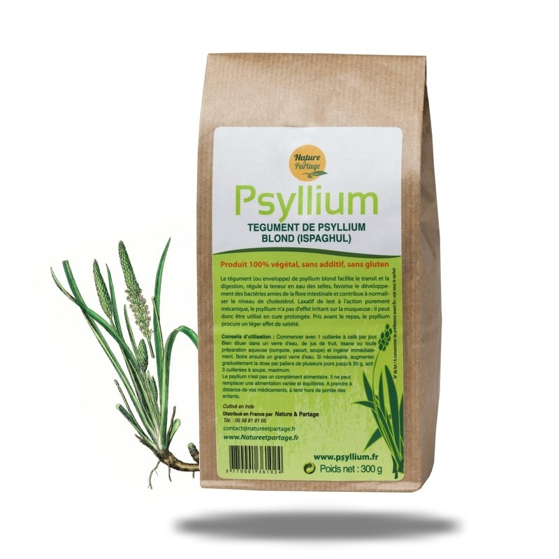 Psyllium blond Bio (300g) - régulateur universel de l'intestin