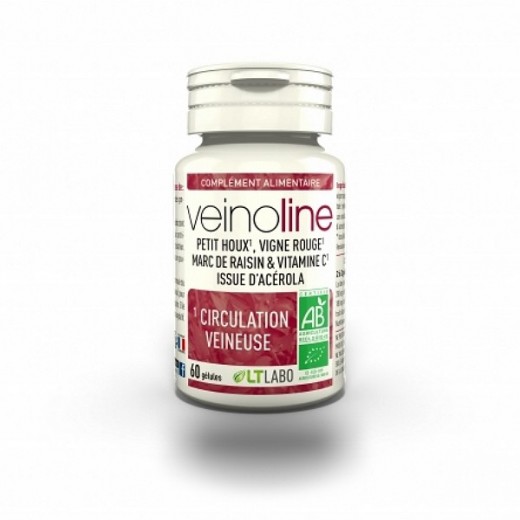 VEINOLINE Bio - 60 gél. - Confort Circulatoire Jambes Légères- LT LABO