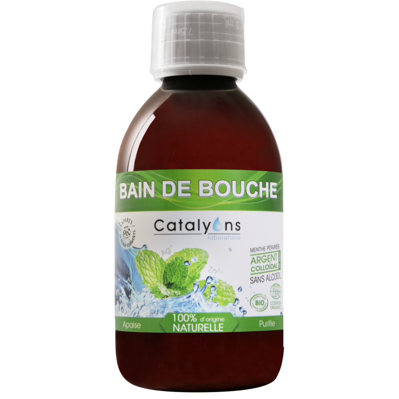 BAIN DE BOUCHE Menthe, Argent colloïdal, zinc Catalyons