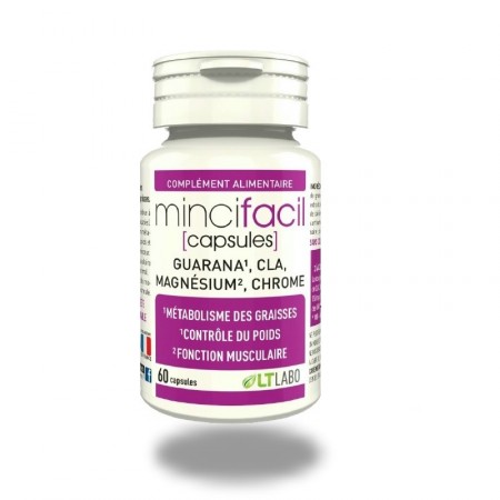 MINCIFACIL - 60 capsules - Minceur - musculation - LTLABO - LT Labo