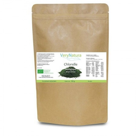 CHLORELLA Bio Poudre 350g purifie et apaise l'intestin - VeryNatura- NATetLAB