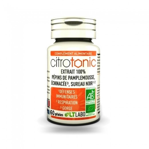 CITROTONIC Bio 60 gél . Pépins de Pamplemousse LT Labo