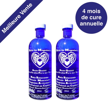 L'huile de mag­né­sium  absorbée par voie transcuténée