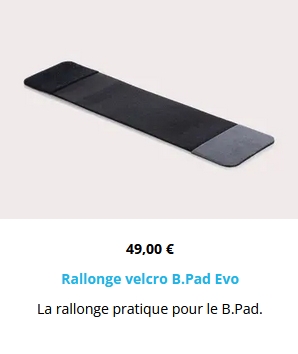 rallonge velcro b pad evo