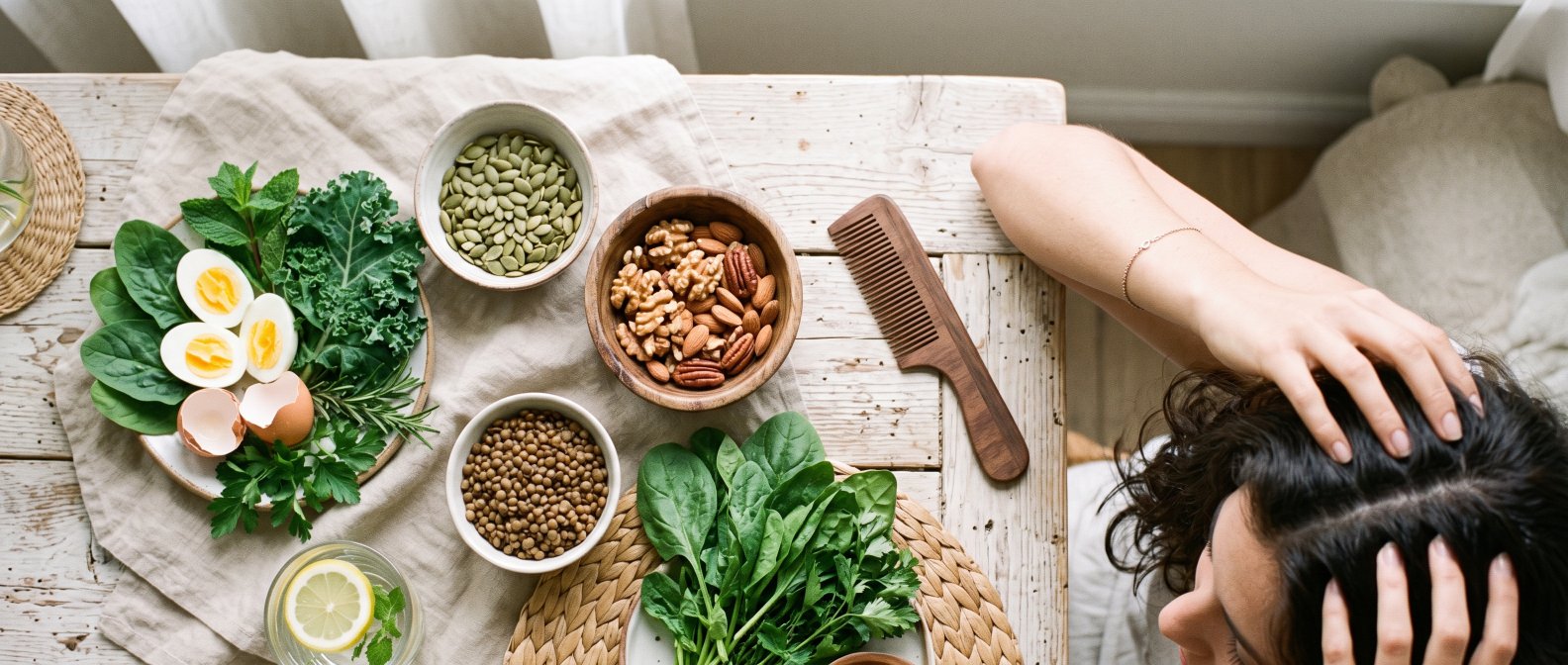 Nutrition et massage du cuir chevelu pour favoriser la repousse