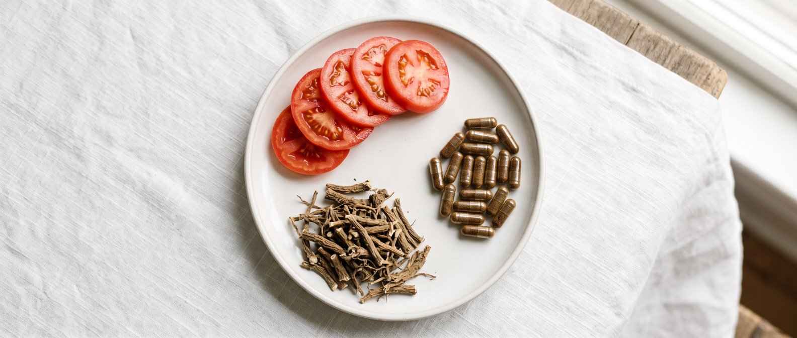 Tomates, racines d'ortie et compléments naturels pour la prostate