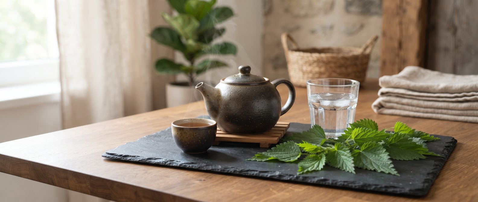 Eau pure, tisane et plantes apaisantes pour bien s'hydrater
