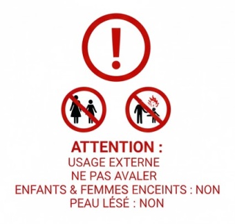 Iconographie de sécurité pour l'usage des baumes actifs