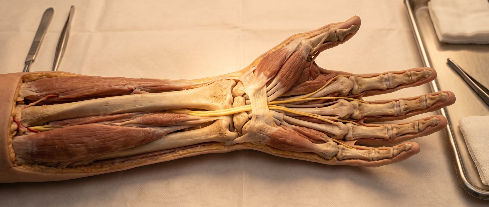 Anatomie du poignet et du nerf médian