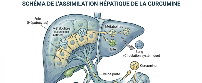 Focus scientifique sur l'assimilation hépatique de la curcumine