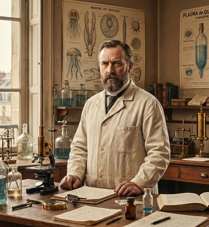 René Quinton, visionnaire de la biologie marine.