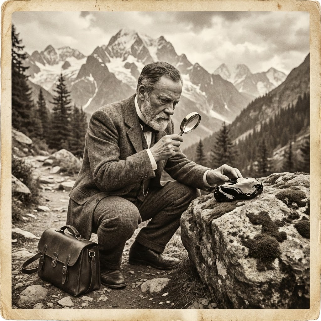 Résine de Shilajit pure sortant des roches de haute altitude.