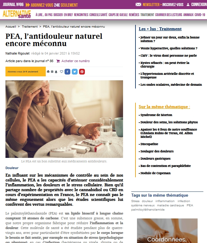 alternative santé PEA